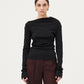 Top asymétrique Elia noir