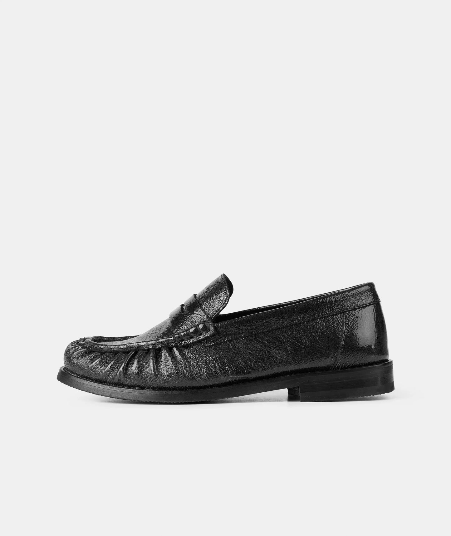 Charlie - Black Vintage Patent Leather
