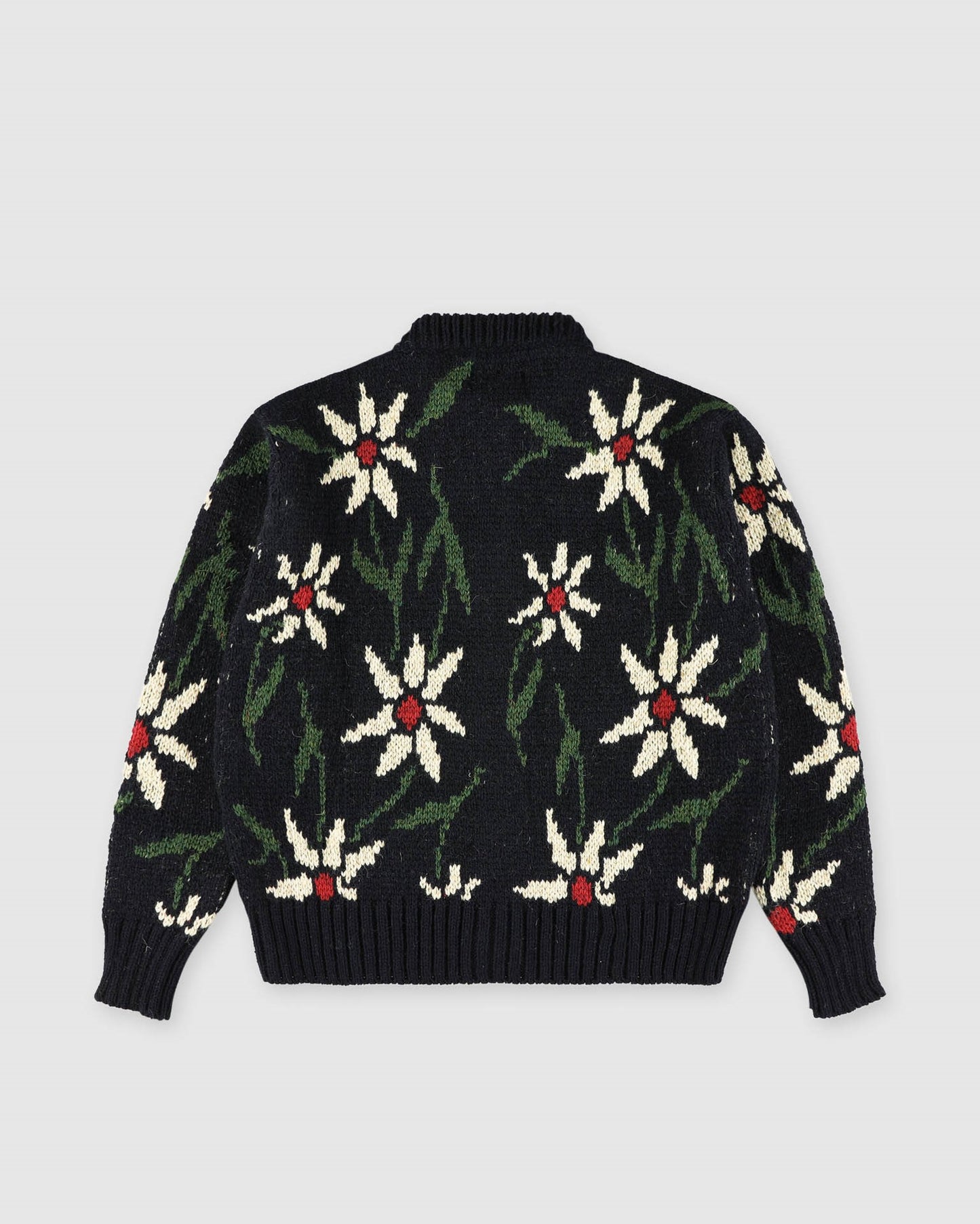 Flower Cardigan - Navy