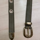 Ceinture Army - daim kaki œillets 94965BR