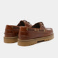 Ollie Boat Shoe Women - Brown Leather