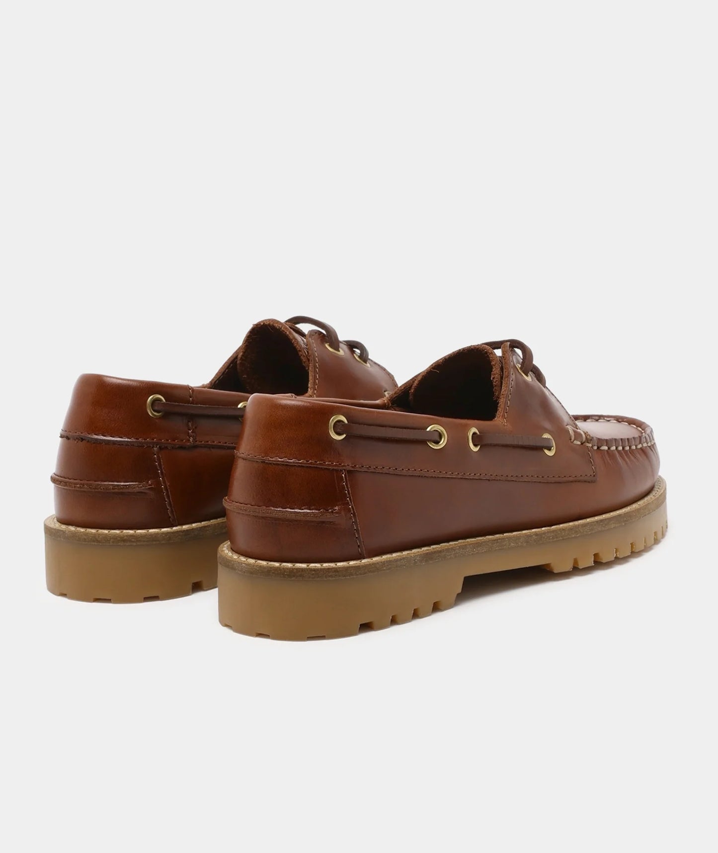 Ollie Boat Shoe Women - Brown Leather