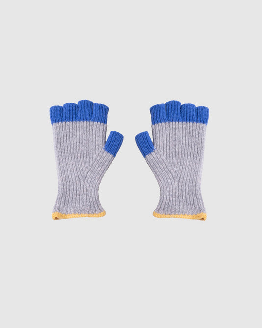 Mitaine No Fingers In There Ribbed Gloves - Stormy