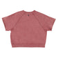 Short sleeve sweatshirt | Bordeaux w/ "sisters dept" print