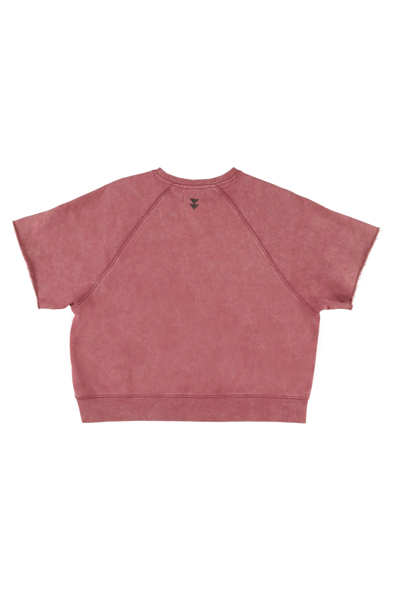 Short sleeve sweatshirt | Bordeaux w/ "sisters dept" print
