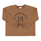Long sleeve | Brown w/ "13" print