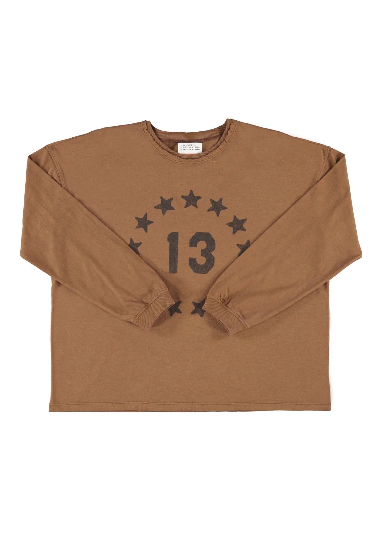 Long sleeve | Brown w/ "13" print
