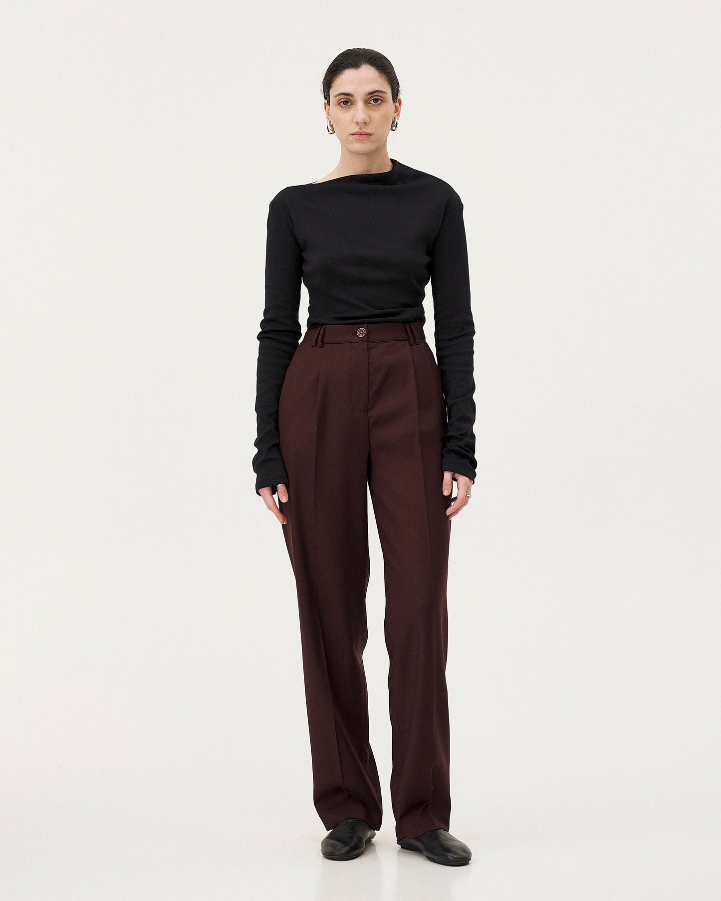 Pantalon Elodar burgundy