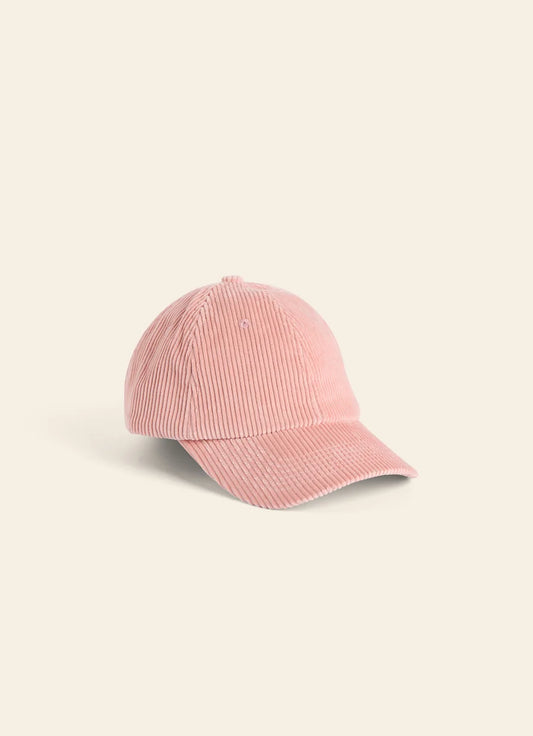 Casquette velours rose