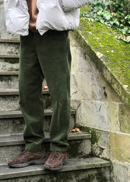Pantalon à pince homme olive