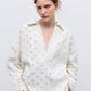 Camelia Woman Blouse - Pure Cloud Denim
