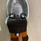 Ceinture daim chocolat boucle plate 94975AS