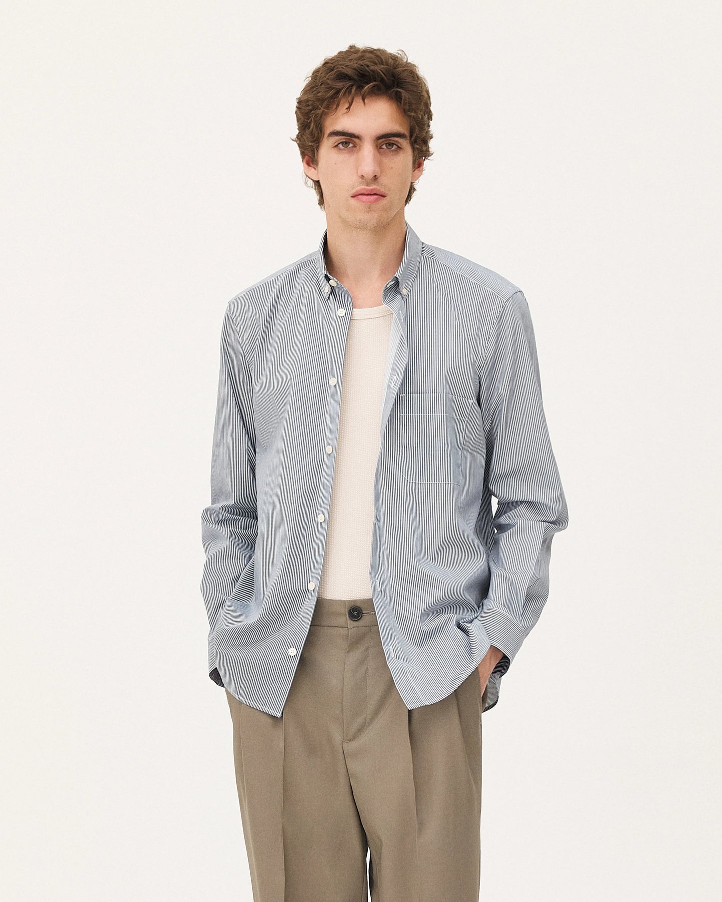 Chemise Curtis - Blue lake stripes