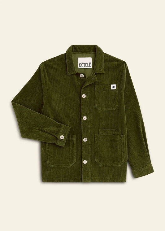 Veste Worker côtelé - Vert Olive