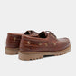 Ollie Boat Shoe - Brown Leather