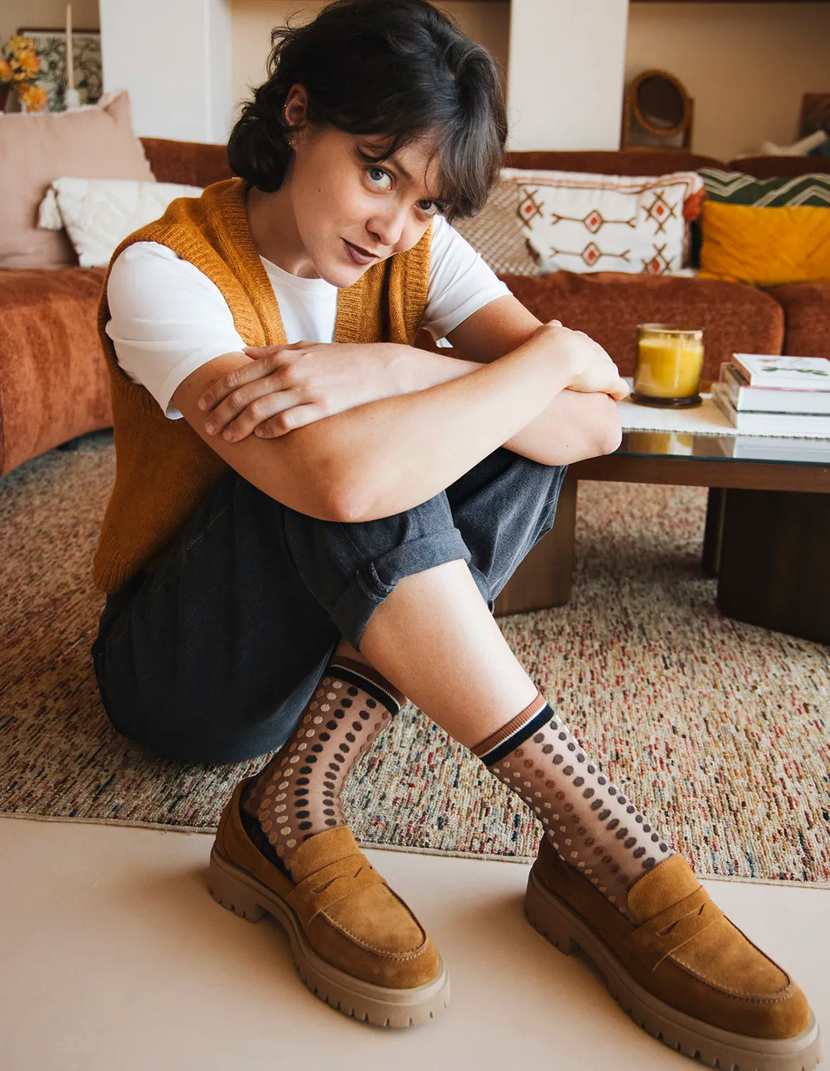 Chaussettes Vetrata brune