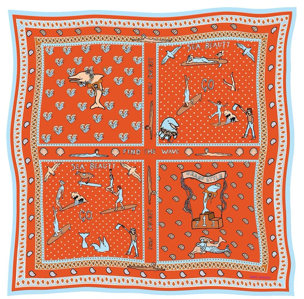 Foulard Sea Beauty - Orange