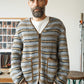 Cardigan Cameron Zip - Grey Stripes