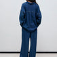Tencel woman pant blue denim