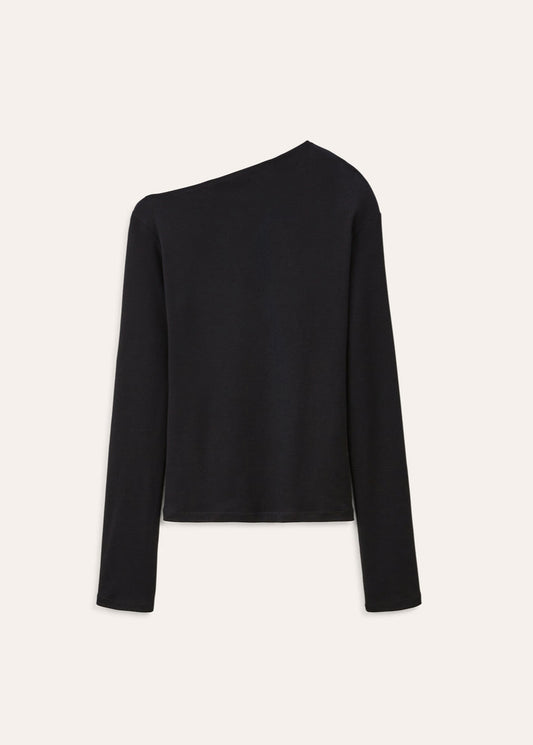 Top asymétrique Elia noir