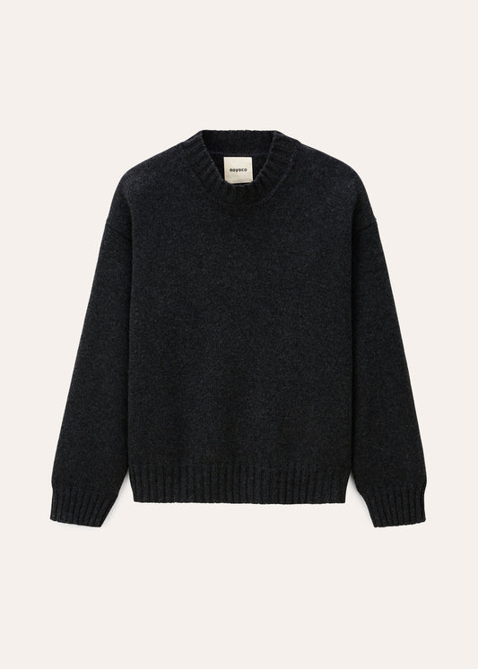 Pull col rond Miwa - Anthracite
