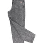 Trousers | Washed black denim w/ animal print