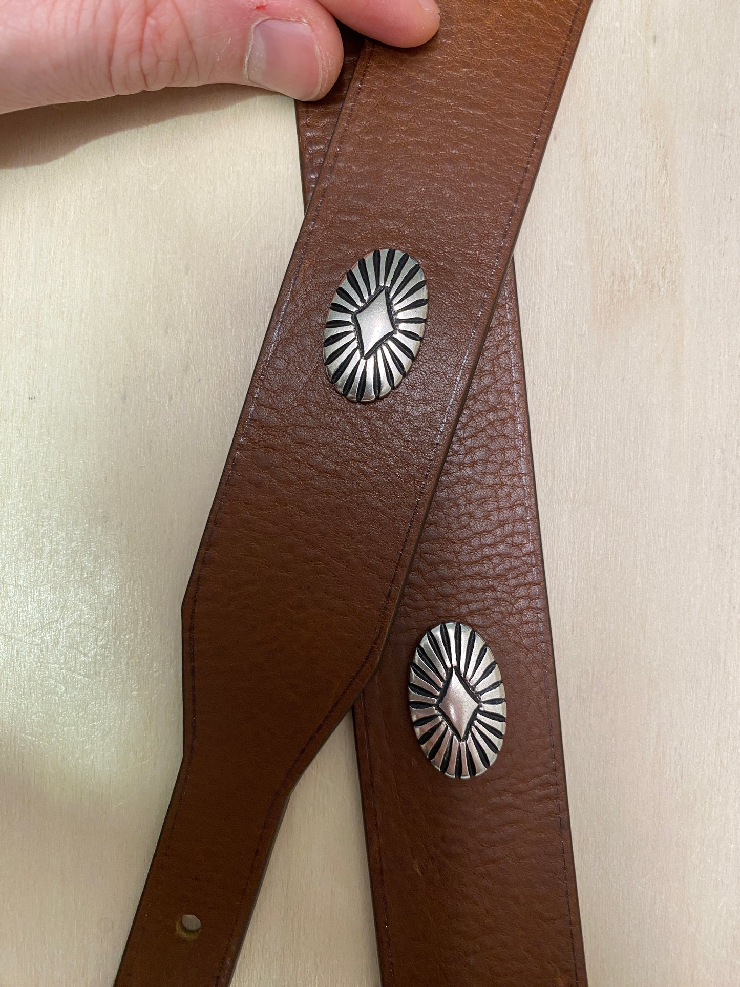 Ceinture tannage végétal marron 94657AS