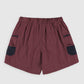 Outer Shorts - Grungy Japanese Nylon Burgundy