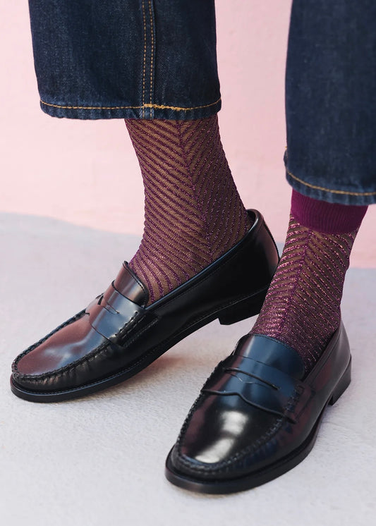 Chaussettes - Sapin Prune