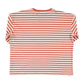 Long sleeve | Red & ecru stripes