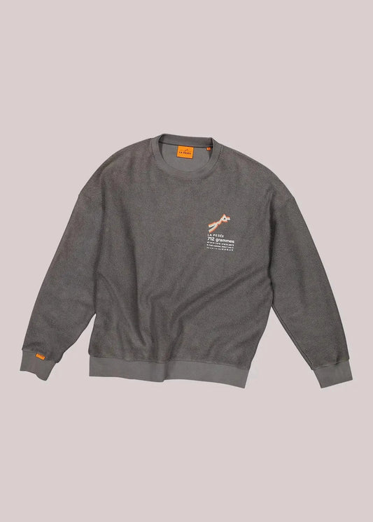 Sweat Retourné 712 Grammes - Carbone