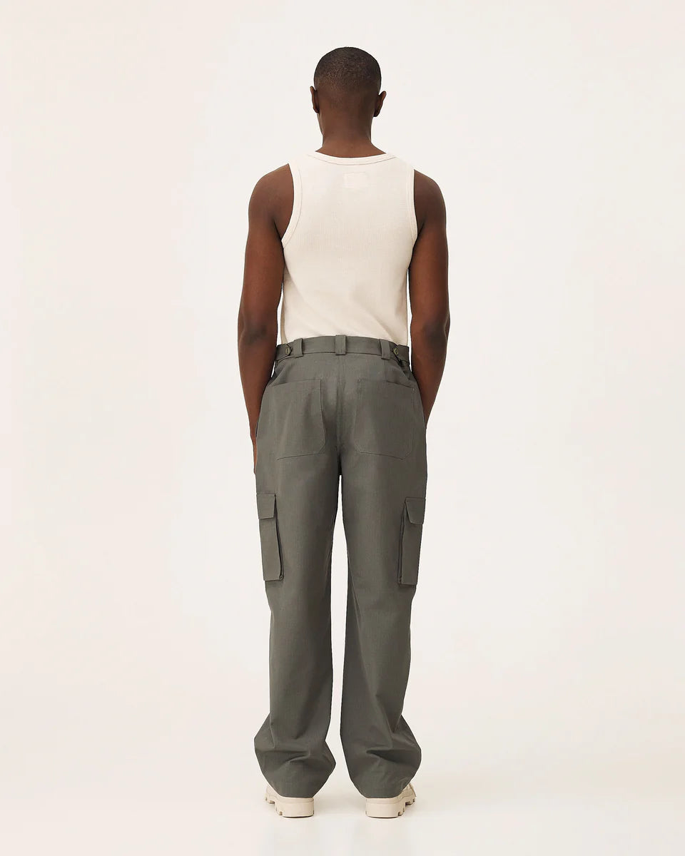 Pantalon Ample Cargo - Army Green