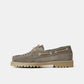 Ollie Boat Shoe - Truffle Suede Braided