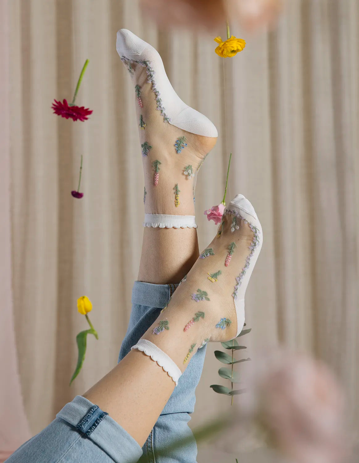 Chaussettes Fleurs des champs