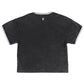 T-shirt w/ short sleeves | Faded black w/ "sweet" print
