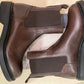 Boots en cuir marron