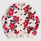 Cardigan Flower in Space - Cherry