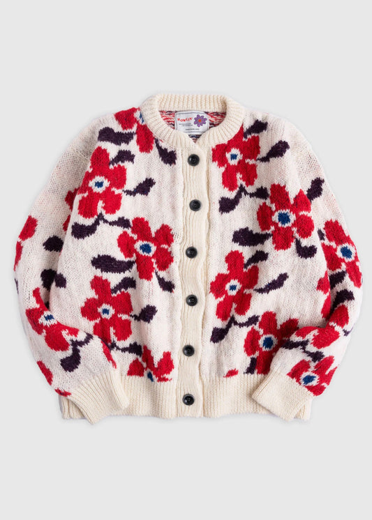 Cardigan Flower in Space - Cherry