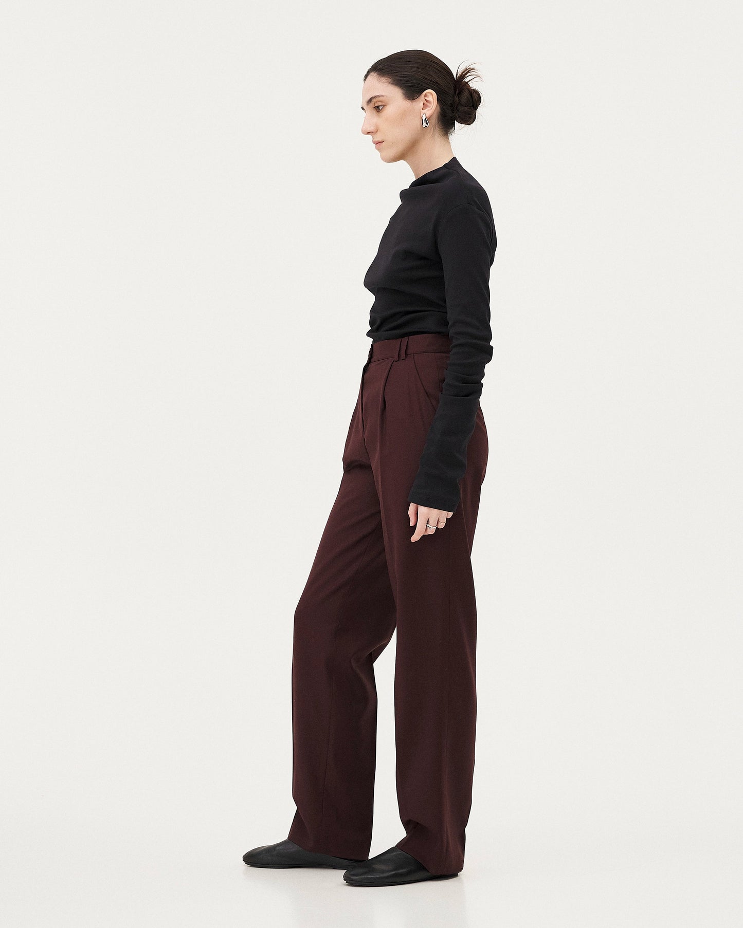 Pantalon Elodar burgundy