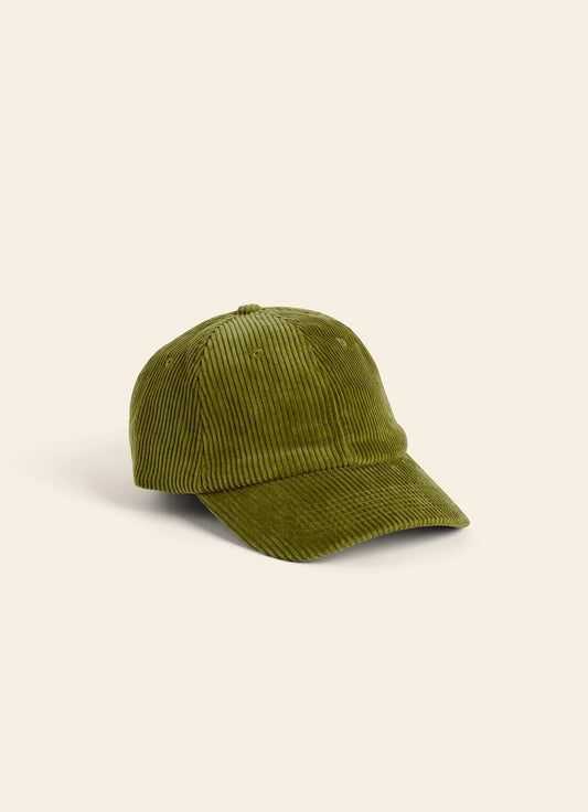 Casquette velours Vert olive