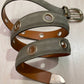 Ceinture Army - daim kaki œillets 94965BR