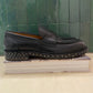 Mocassins noir semelle clous