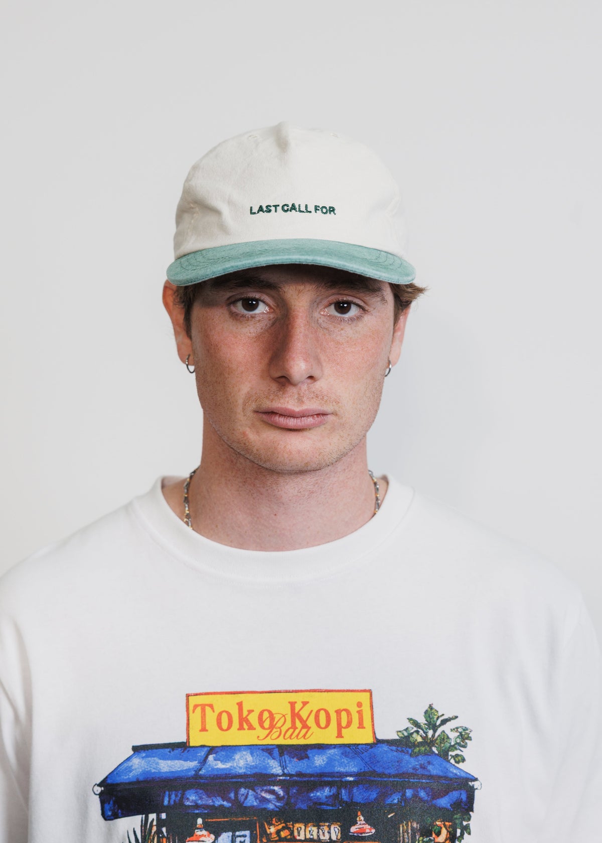 Logo Box Cap - Vert et crème