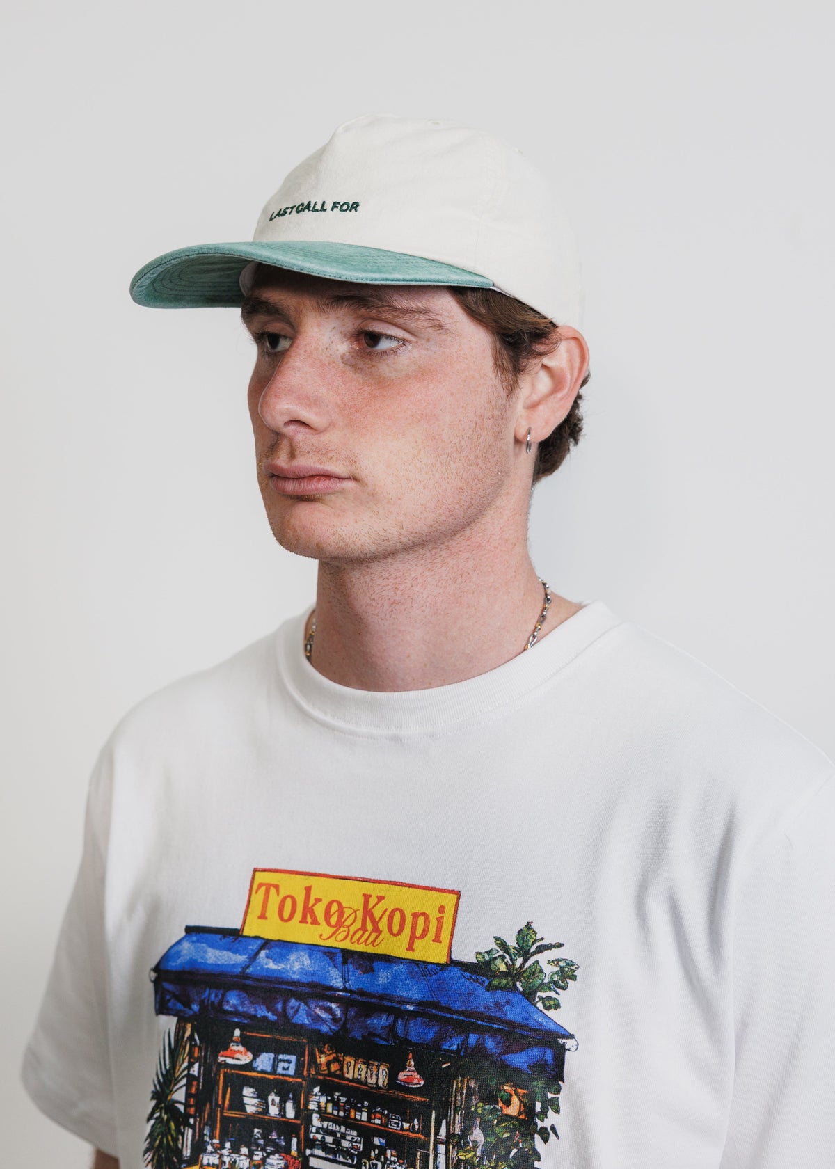 Logo Box Cap - Vert et crème