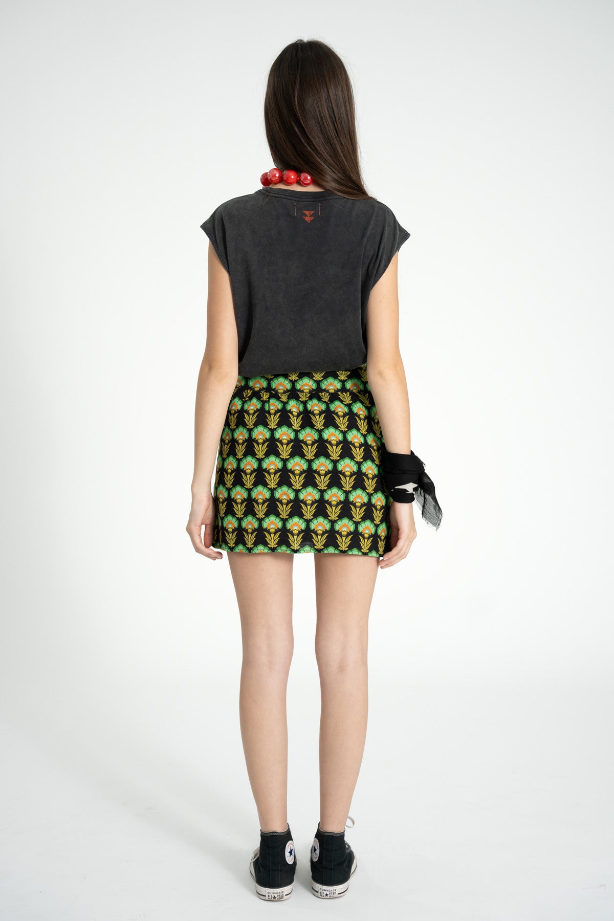 Sleeveless t-shirt round neck - Washed black sister dept