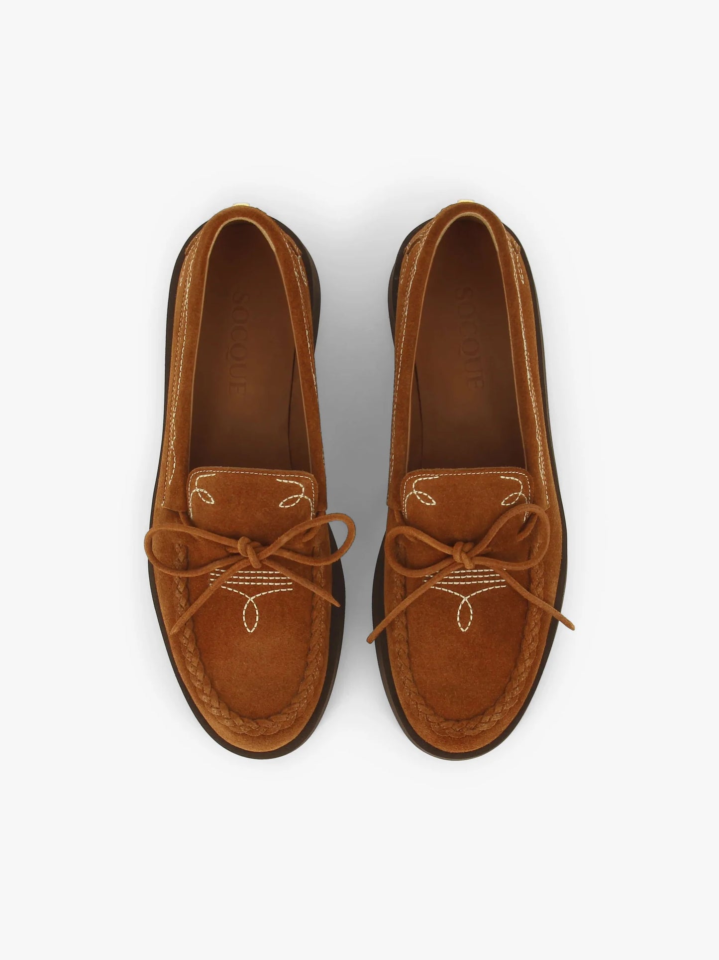 Mocassins Totem - cuir suédé camel
