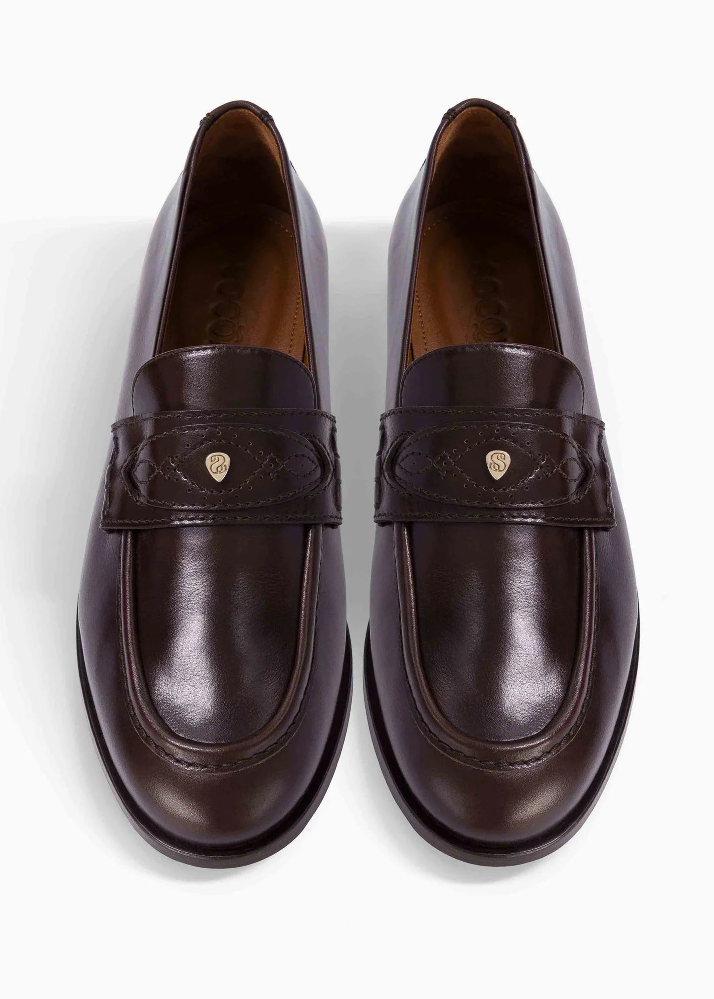 Mocassins Ringo - cuir lisse chocolat