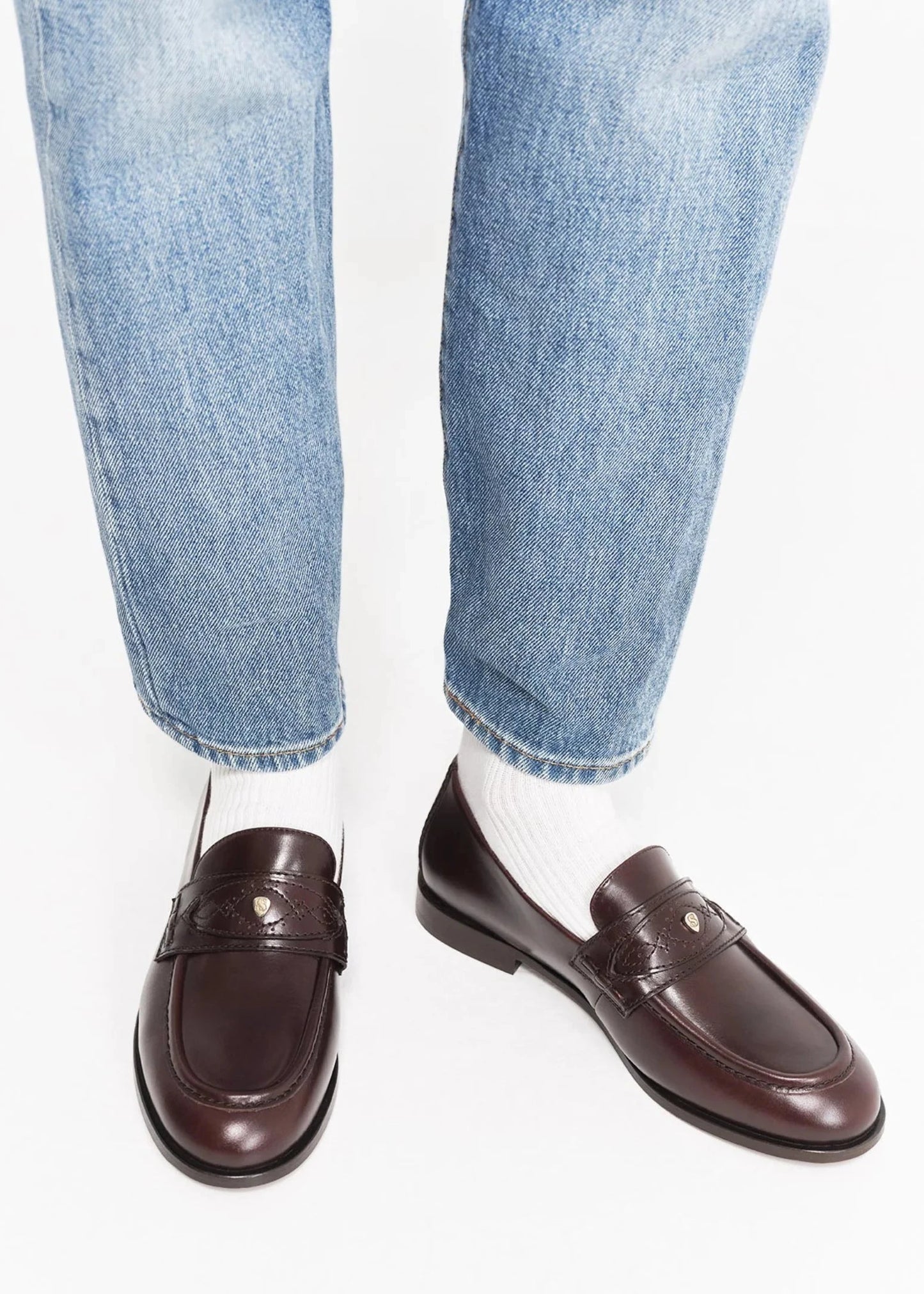 Mocassins Ringo - cuir lisse chocolat
