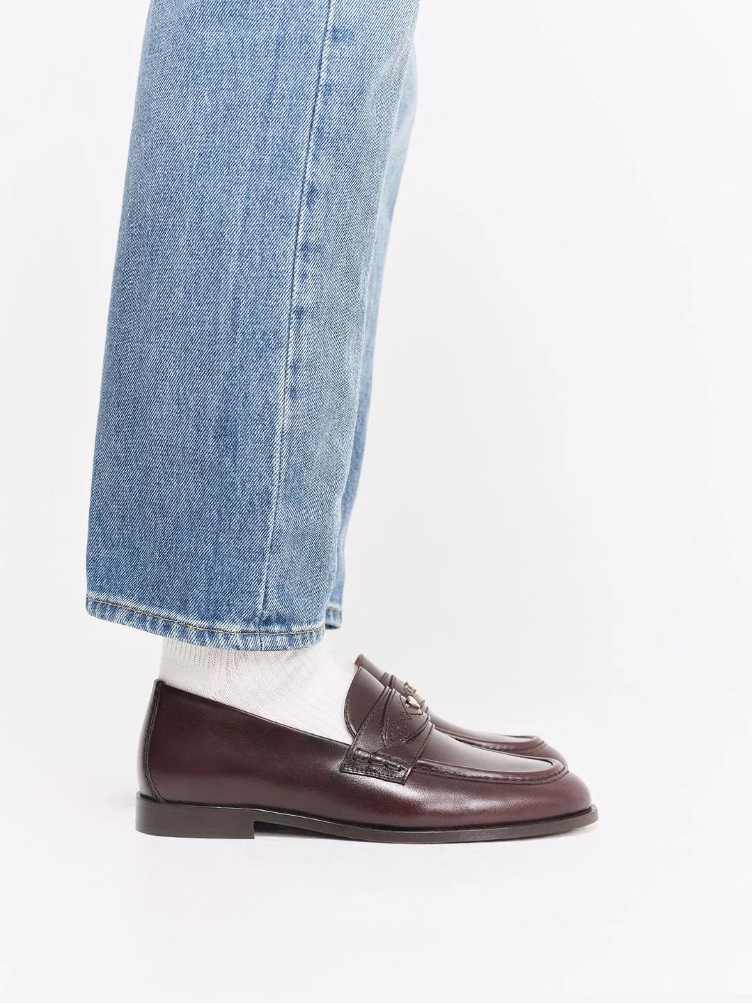 Mocassins Ringo - cuir lisse chocolat
