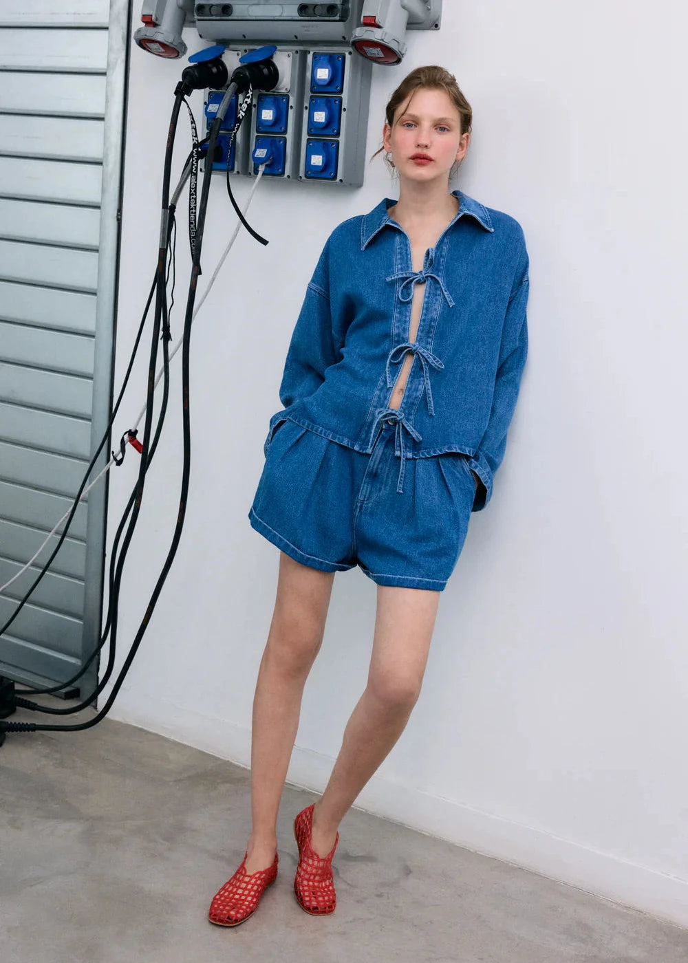 TNS Tencel short - Mid denim